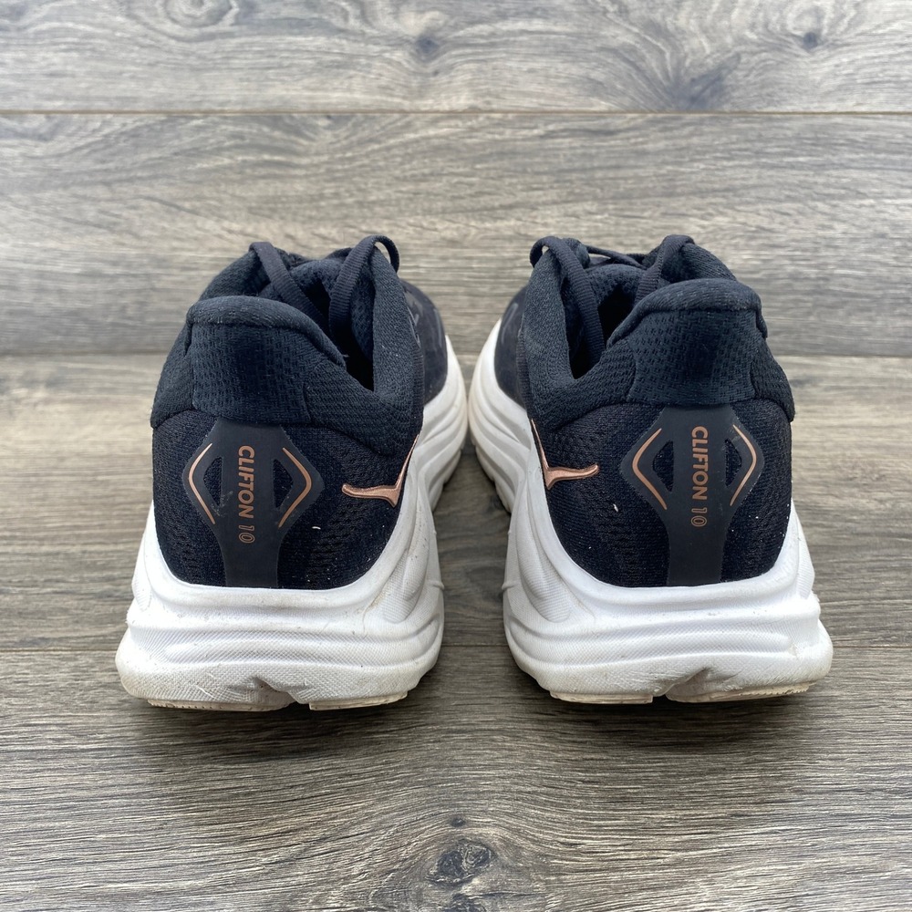 Hoka Women's Sneakers Black with Rose Gold Logo - Picture 9 of 13